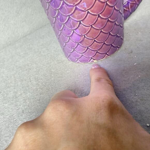 Let’s Be Mermaids Purple Tail Mug Shimmer Scales Coffee Tea Mug - Picture 9 of 9